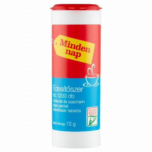  Minden nap ciklamát és szacharin alapú asztali édesítőszer tabletta 1200 db 72 g