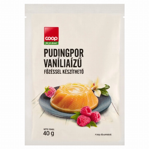 Coop vaníliaízű pudingpor 40 g
