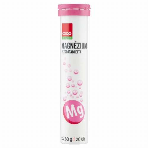 COOP MAGNÉZIUM PEZSGŐTABLETTA 20SZEM 80G