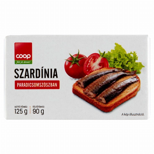 Coop szardínia paradicsomszószban 125 g