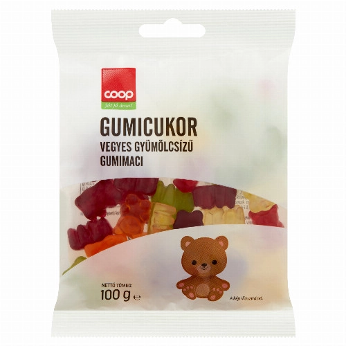 Coop Gumimaci vegyes gyümölcsízű gumicukor 100 g