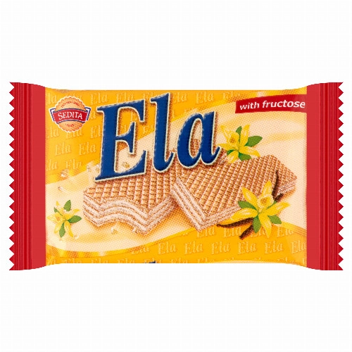 Ela vanília ízű krémmel töltött ostya fruktózzal 40 g